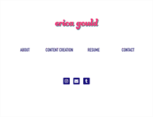 Tablet Screenshot of ericagould.net